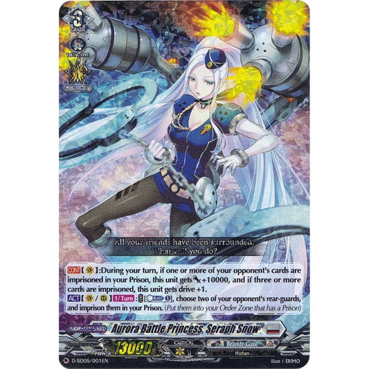 Image for Aurora Battle Princess, Seraph Snow (RRR Foil) (D-SD05/001EN) (D-SD05) - Cardfight Vanguard