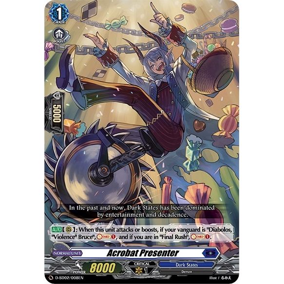 Image for Acrobat Presenter (D-SD02/008EN) (D-SD02) - Cardfight Vanguard