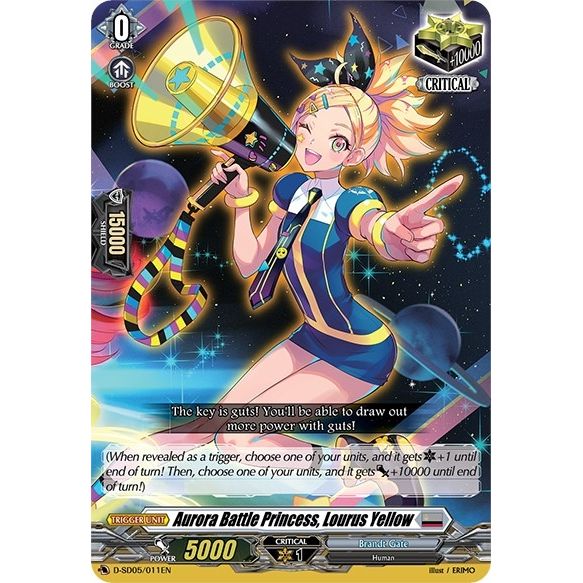 Image for Aurora Battle Princess, Lourus Yellow (D-SD05/011EN) (D-SD05) - Cardfight Vanguard