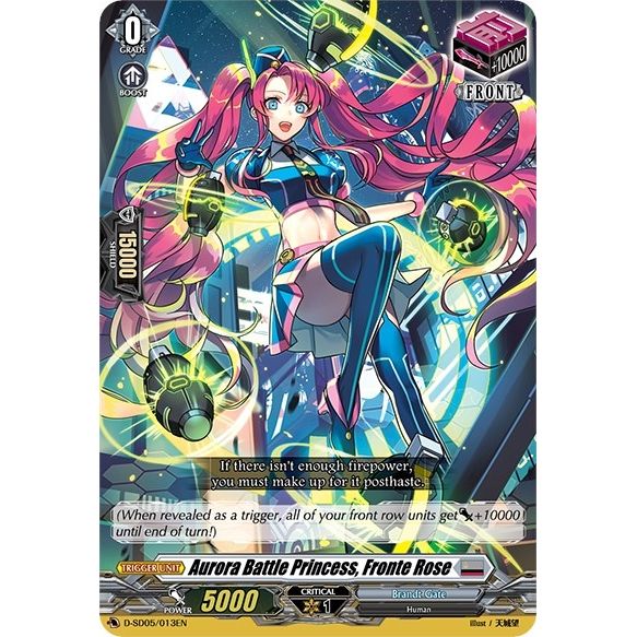 Image for Aurora Battle Princess, Fronte Rose (D-SD05/013EN) (D-SD05) - Cardfight Vanguard