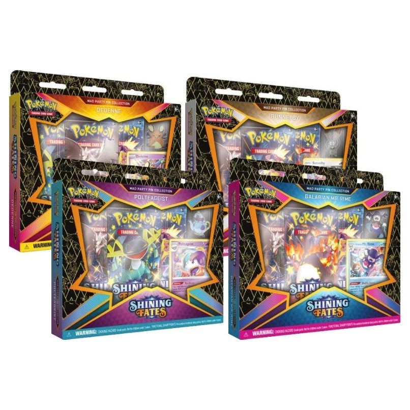 Image for Shining Fates Mad Party Pin Collection [Set of 4] - Pokemon