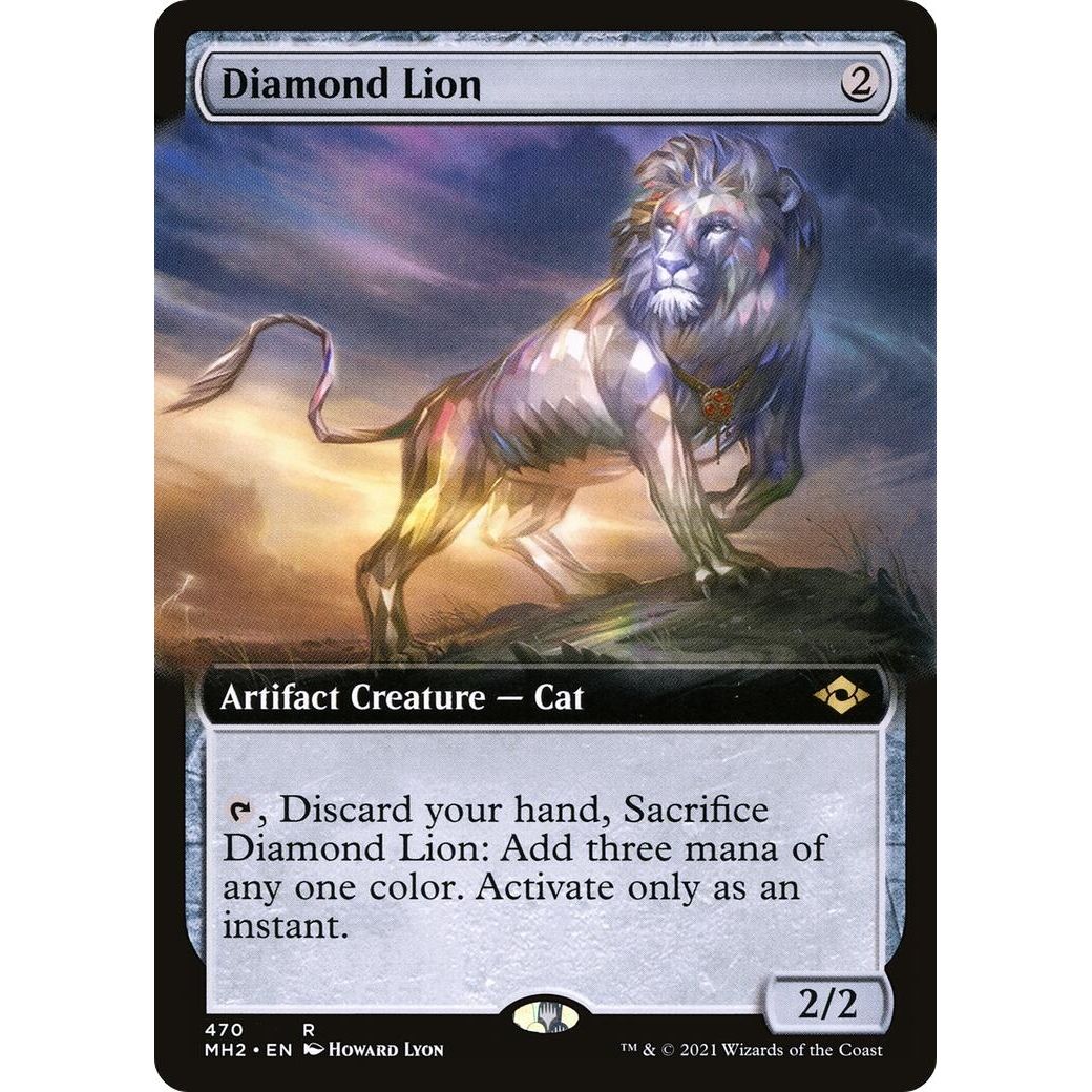 Image for Diamond Lion (Extended Art) (470) (MH2) - Magic: The Gathering