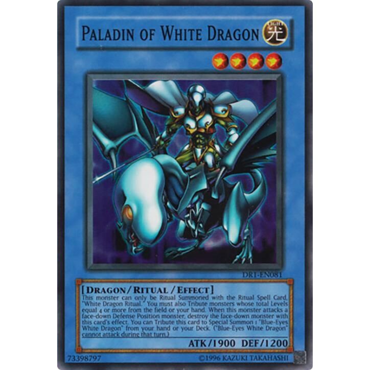 Image for Paladin of White Dragon (DR1-EN081) (DR1) - YuGiOh
