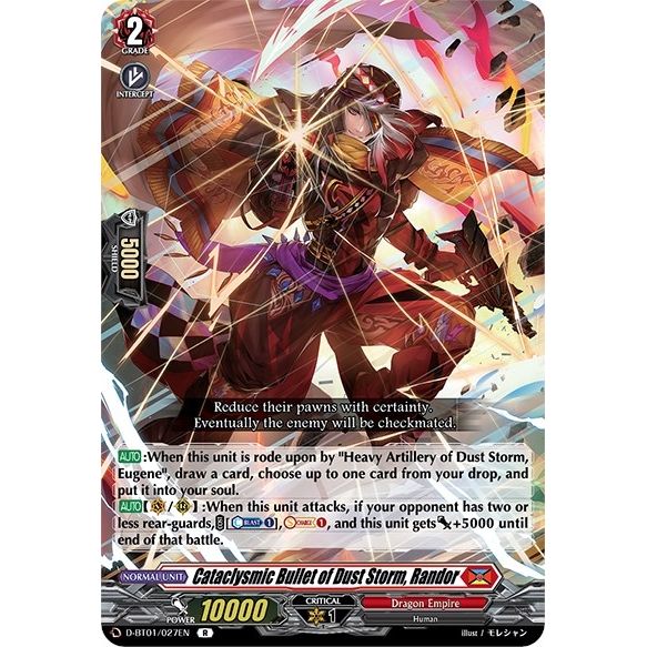 Image for Cataclysmic Bullet of Dust Storm, Randor (D-BT01/027EN) (D-BT01) - Cardfight Vanguard
