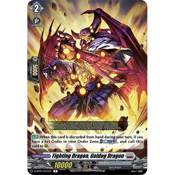 Image for Fighting Dragon, Goldog Dragon (D-BT01/041EN) (D-BT01) - Cardfight Vanguard