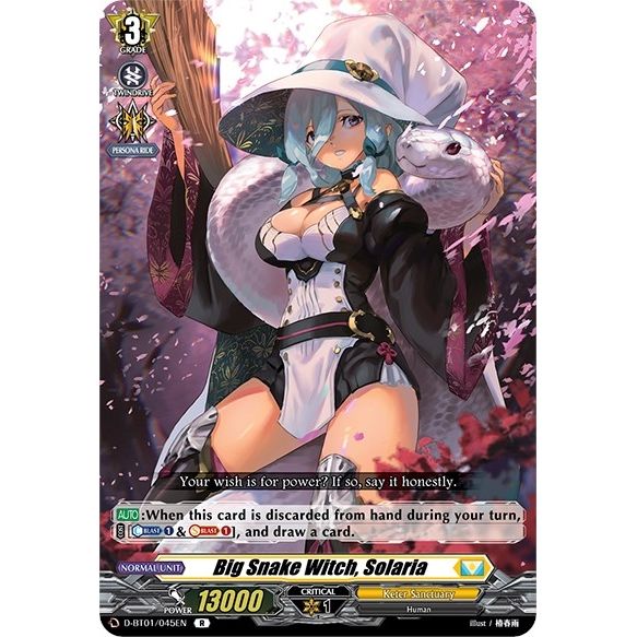 Image for Big Snake Witch, Solaria (D-BT01/045EN) (D-BT01) - Cardfight Vanguard