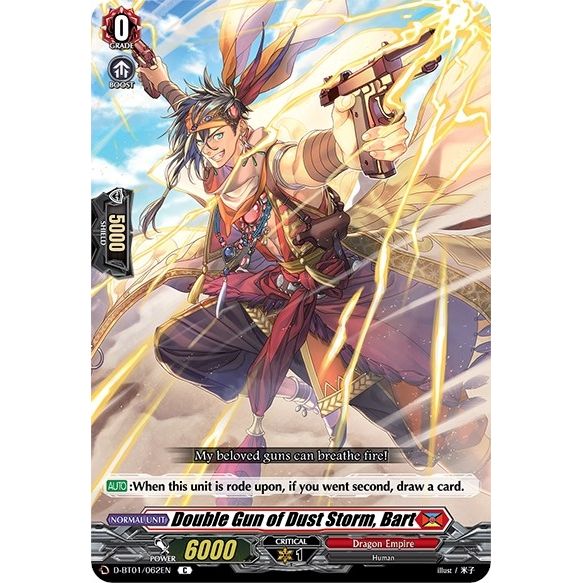 Image for Double Gun of Dust Storm, Bart (D-BT01/062EN) (D-BT01) - Cardfight Vanguard