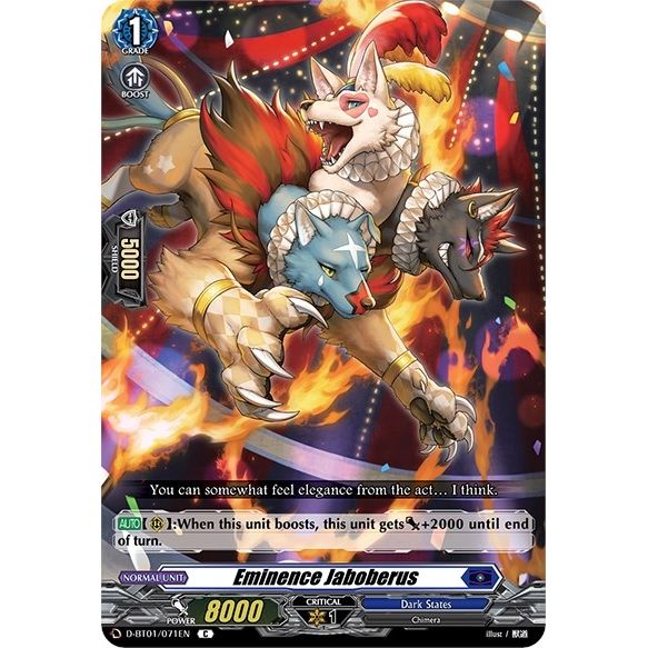 Image for Eminence Jaboberus (D-BT01/071EN) (D-BT01) - Cardfight Vanguard