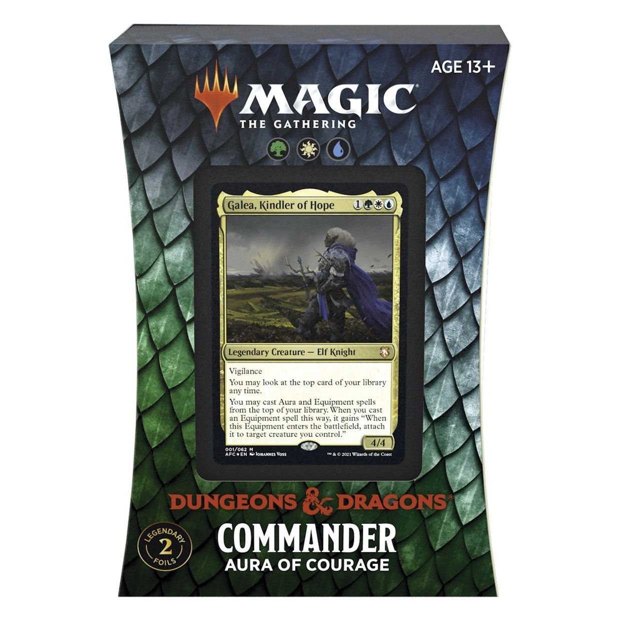 Image for Adventures in the Forgotten Realms - Aura of Courage Commander Deck - Magic: The Gathering