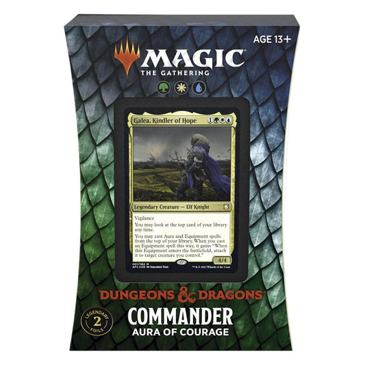 Image for Adventures in the Forgotten Realms - Aura of Courage Commander Deck - Magic: The Gathering