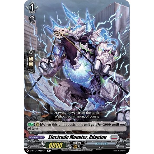 Image for Electrode Monster, Adapton (D-BT01/085EN) (D-BT01) - Cardfight Vanguard