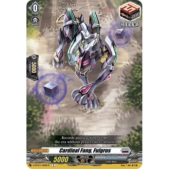 Image for Cardinal Fang, Fulgrus (D-BT01/089EN) (D-BT01) - Cardfight Vanguard