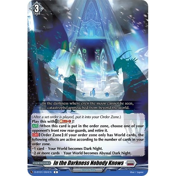 Image for In the Darkness Nobody Knows (D-BT01/094EN) (D-BT01) - Cardfight Vanguard