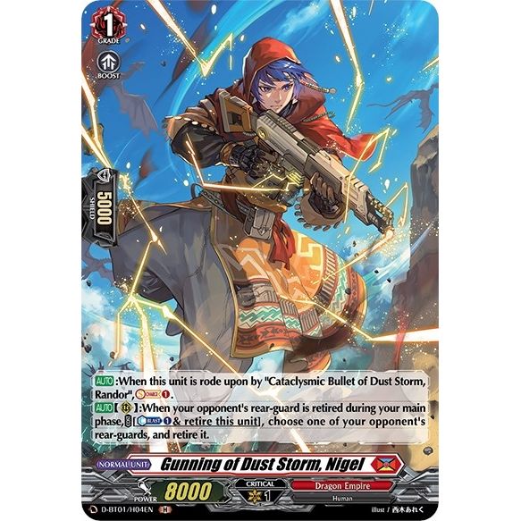 Image for Gunning of Dust Storm, Nigel (Holo) (D-BT01/H04EN) (D-BT01) - Cardfight Vanguard
