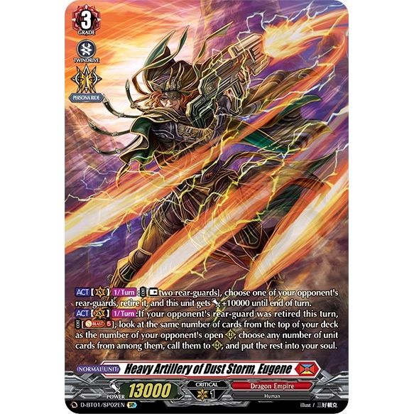 Image for Heavy Artillery of Dust Storm, Eugene (SP) (D-BT01/SP02EN) (D-BT01) - Cardfight Vanguard