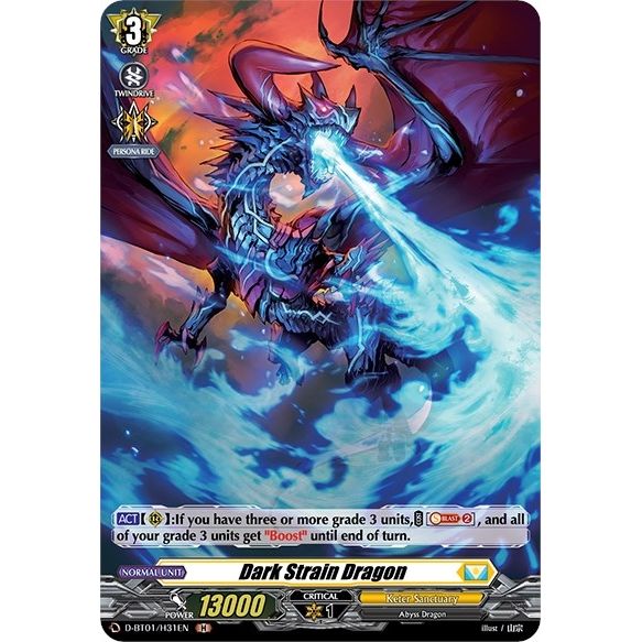 Image for Dark Strain Dragon (Holo) (D-BT01/H31EN) (D-BT01) - Cardfight Vanguard