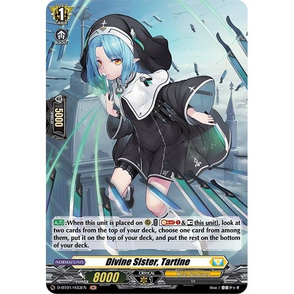 Image for Divine Sister, Tartine (Holo) (D-BT01/H33EN) (D-BT01) - Cardfight Vanguard