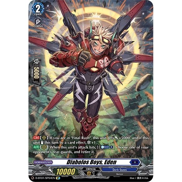 Image for Diabolos Boys, Eden (SP) (D-BT01/SP04EN) (D-BT01) - Cardfight Vanguard