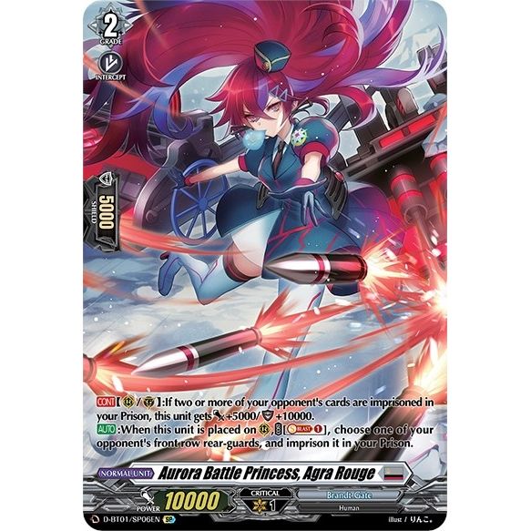 Image for Aurora Battle Princess, Agra Rouge (SP) (D-BT01/SP06EN) (D-BT01) - Cardfight Vanguard