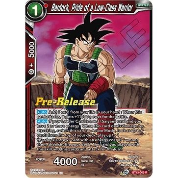 Image for Bardock, Pride of a Low-Class Warrior (BT13-005) (DBS-B13PRE) - Dragon Ball Super: Masters