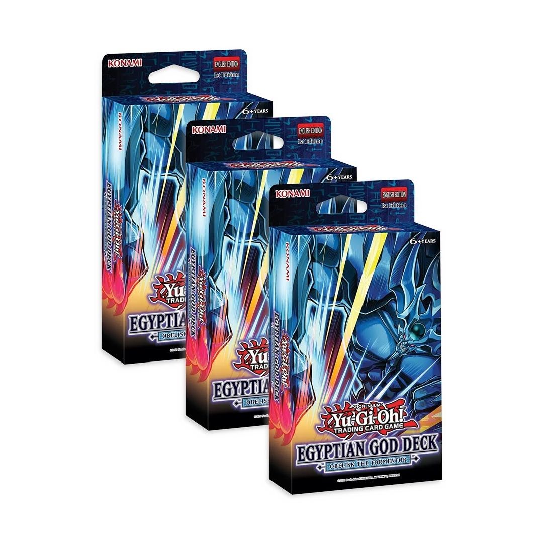 Image for Egyptian God Deck: Obelisk the Tormentor [1st Edition] - Set of 3 - YuGiOh