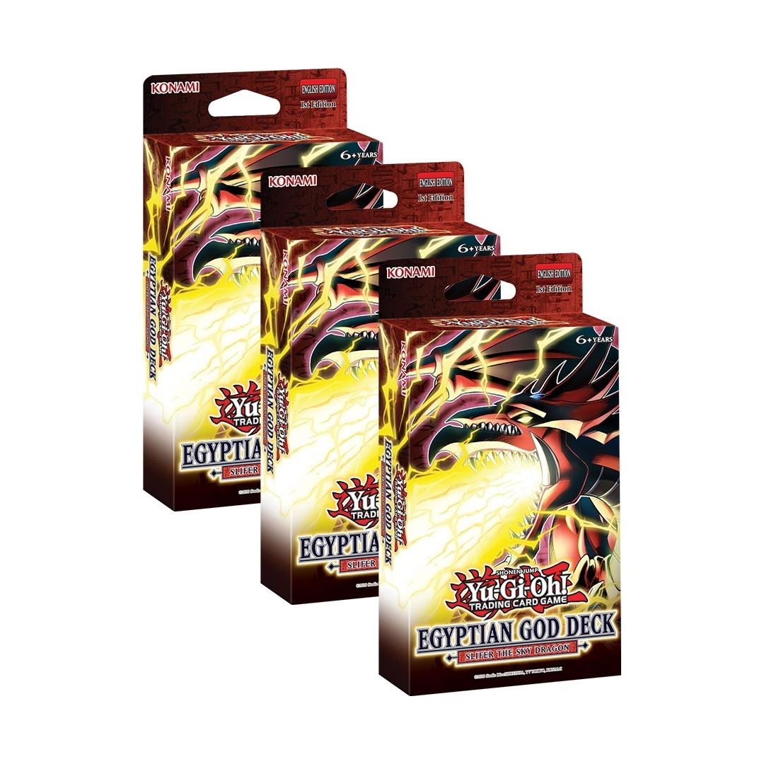 Image for Egyptian God Deck: Slifer the Sky Dragon [1st Edition] - Set of 3 - YuGiOh