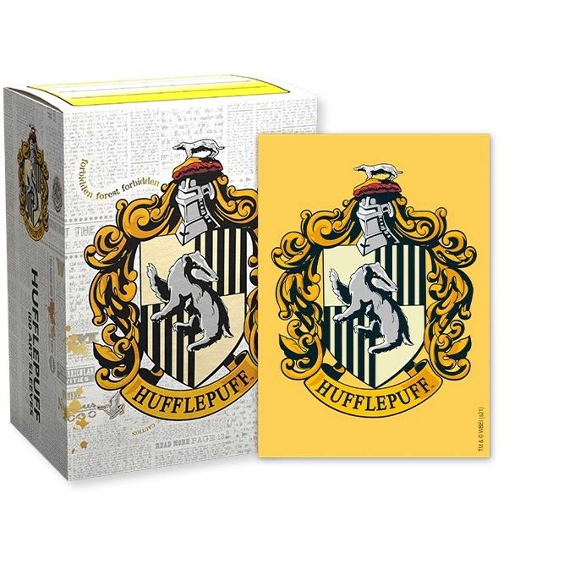 Image for Dragon Shield Hogwarts Houses Brushed Art Sleeves: Hufflepuff - Card Sleeves