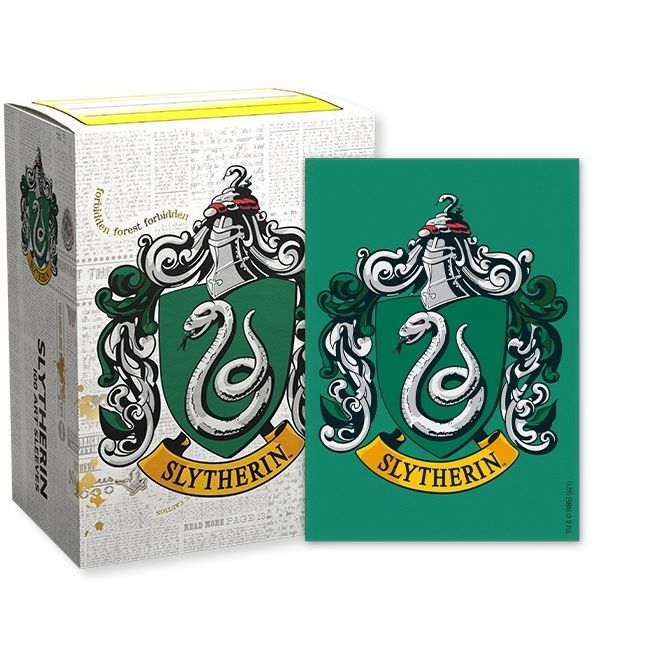 Image for Dragon Shield Hogwarts Houses Brushed Art Sleeves: Slytherin - Card Sleeves