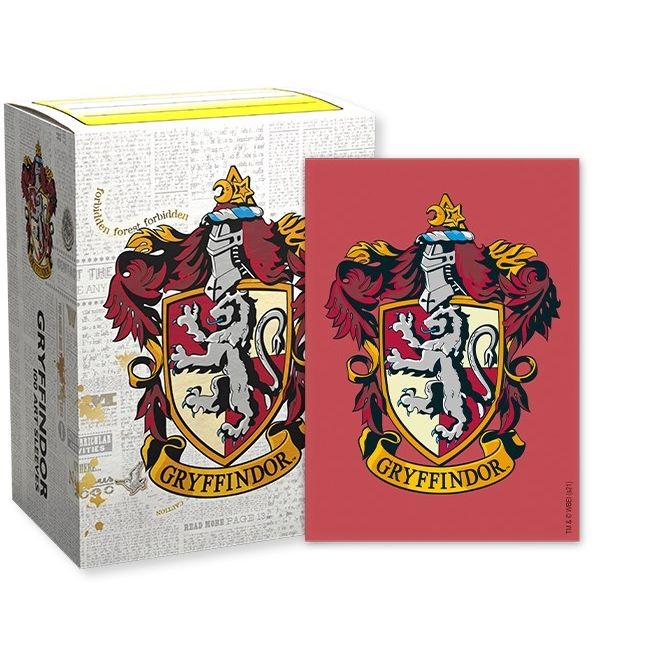Image for Dragon Shield Hogwarts Houses Brushed Art Sleeves: Gryffindor - Card Sleeves