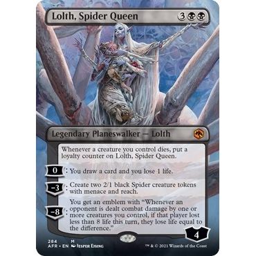 Image for Lolth, Spider Queen (Borderless) (284) (AFR) - Magic: The Gathering