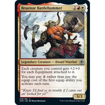 Image for Bruenor Battlehammer (219) (AFR) - Magic: The Gathering