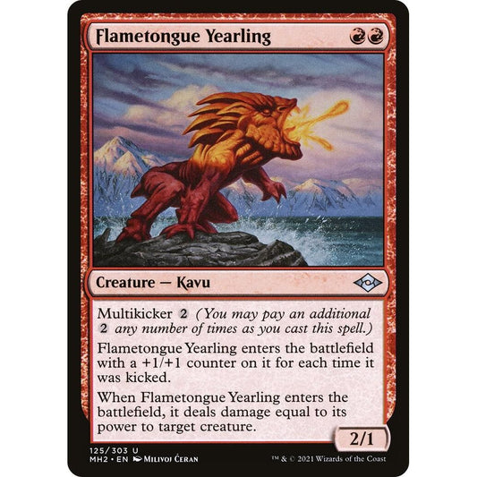 Image for Flametongue Yearling (125) (MH2) - Magic: The Gathering