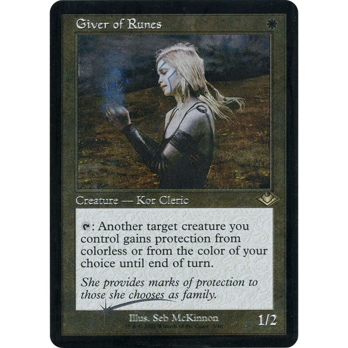 Image for Giver of Runes (Retro Frame) (Foil Etched) (3) (MH1) - Magic: The Gathering