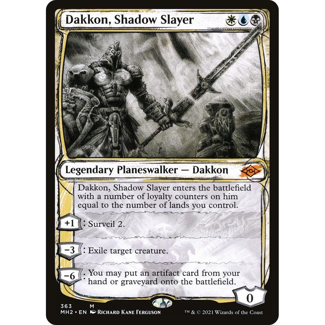 Image for Dakkon, Shadow Slayer (Showcase) (363) (MH2) - Magic: The Gathering