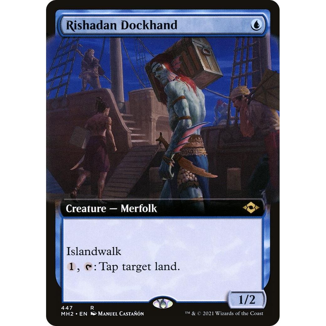 Image for Rishadan Dockhand (Extended Art) (447) (MH2) - Magic: The Gathering