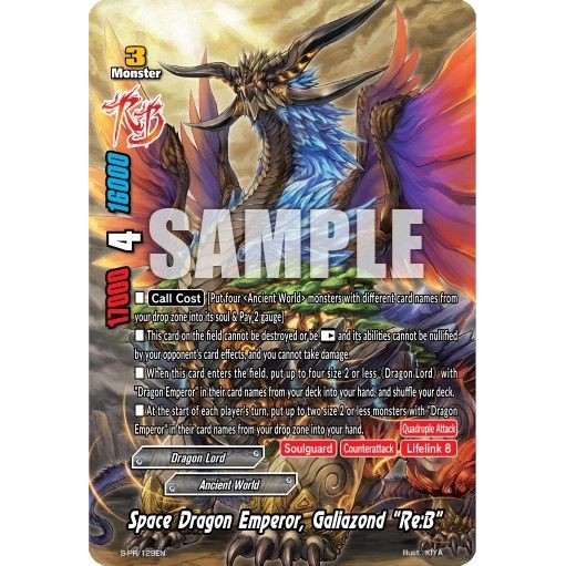 Image for Space Dragon Emperor, Galiazond "Re:B" (S-PR/129EN) (PR) - Future Card BuddyFight