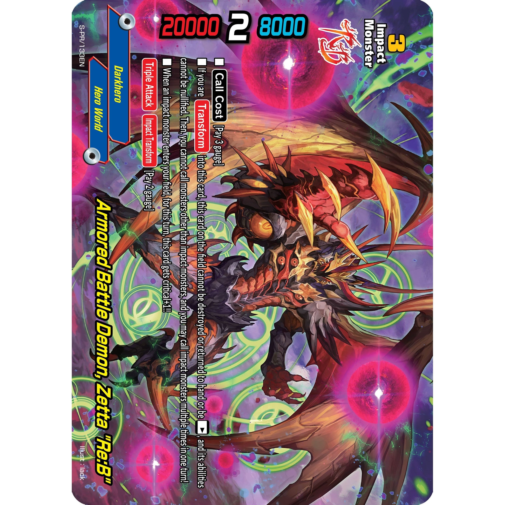 Image for Armored Battle Demon, Zetta "Re:B" (S-PR/133EN) (PR) - Future Card BuddyFight