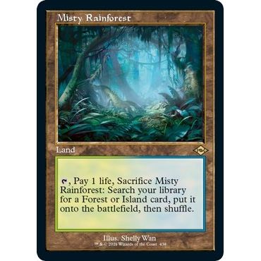 Image for Misty Rainforest (Retro Frame) (Foil Etched) (438) (MH2) - Magic: The Gathering