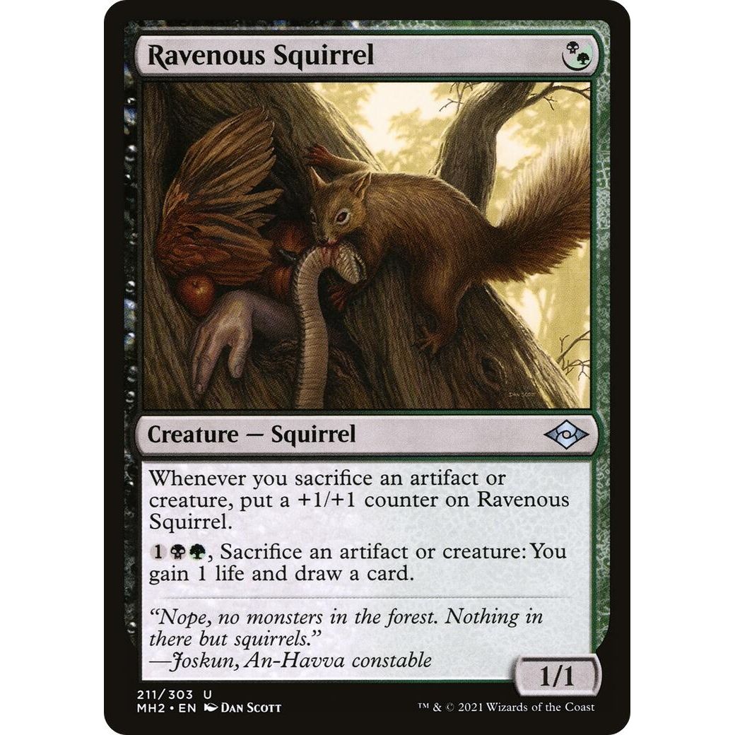 Image for Ravenous Squirrel (211) (MH2) - Magic: The Gathering