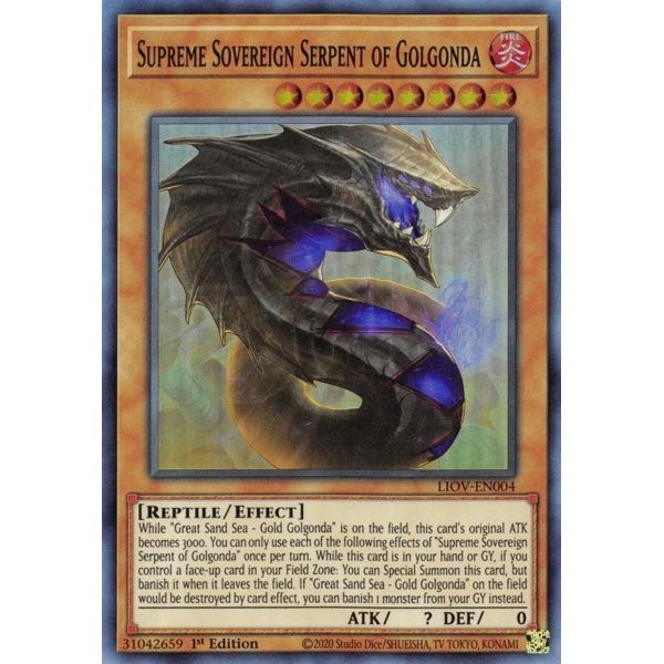 Image for Supreme Sovereign Serpent of Golgonda (LIOV-EN004) (LIOV) - YuGiOh