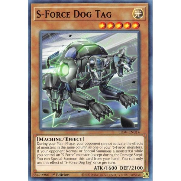 Image for S-Force Dog Tag (LIOV-EN014) (LIOV) - YuGiOh