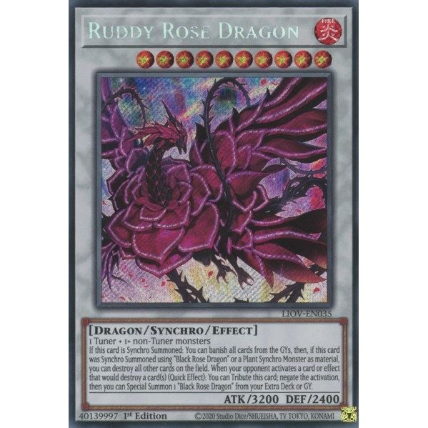 Image for Ruddy Rose Dragon (LIOV-EN035) (LIOV) - YuGiOh