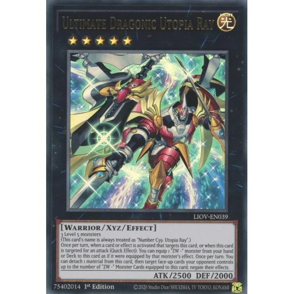 Image for Ultimate Dragonic Utopia Ray (LIOV-EN039) (LIOV) - YuGiOh