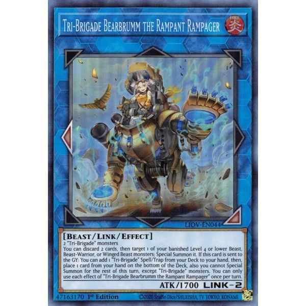 Image for Tri-Brigade Bearbrumm the Rampant Rampager (LIOV-EN044) (LIOV) - YuGiOh