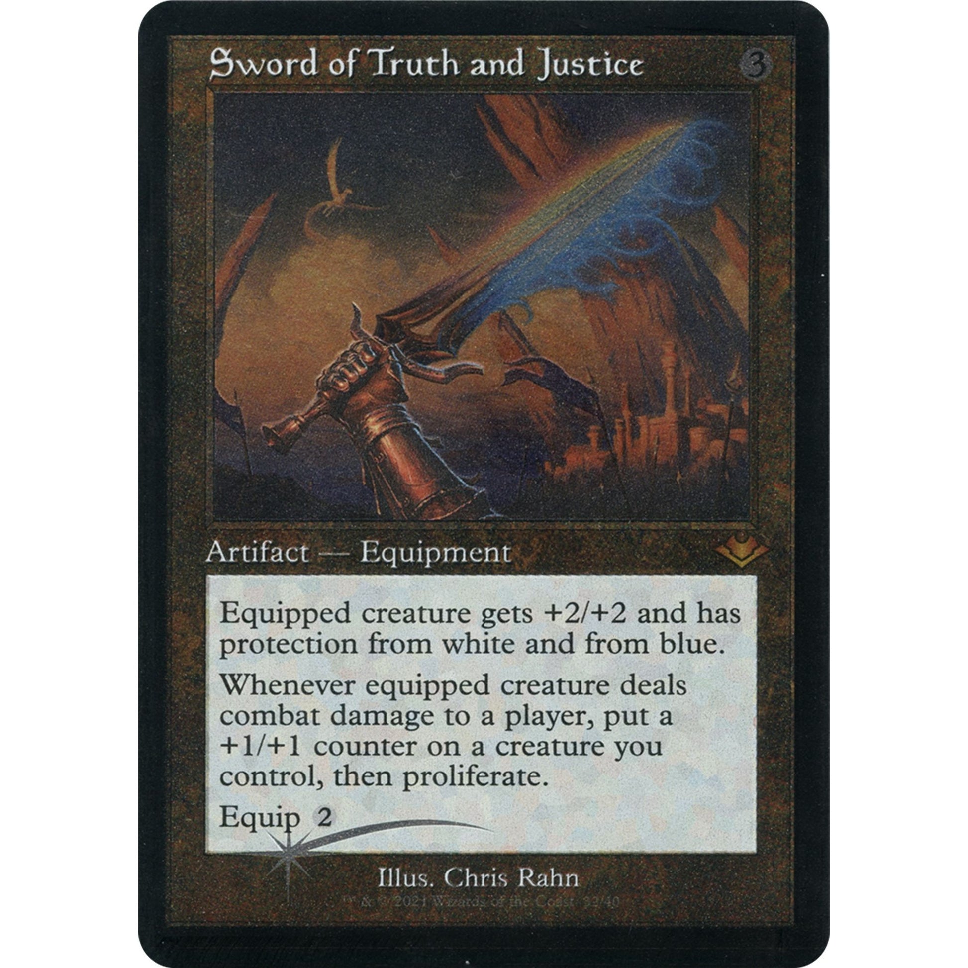 Image for Sword of Truth and Justice (Retro Frame) (Foil Etched) (32) (MH1) - Magic: The Gathering