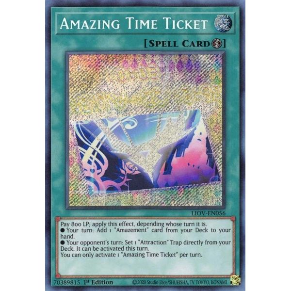 Image for Amazing Time Ticket (LIOV-EN056) (LIOV) - YuGiOh