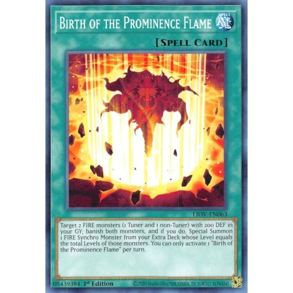 Image for Birth of the Prominence Flame (LIOV-EN063) (LIOV) - YuGiOh