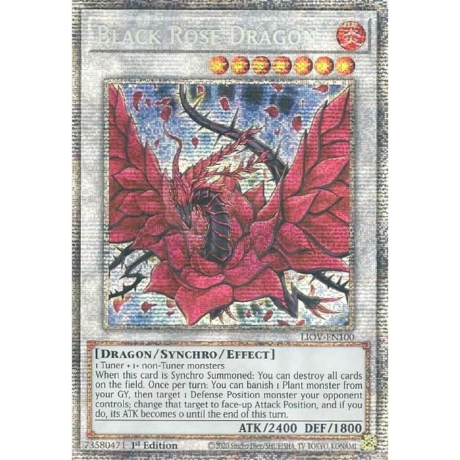 Image for Black Rose Dragon (Starlight Rare) (LIOV-EN100) (LIOV) - YuGiOh