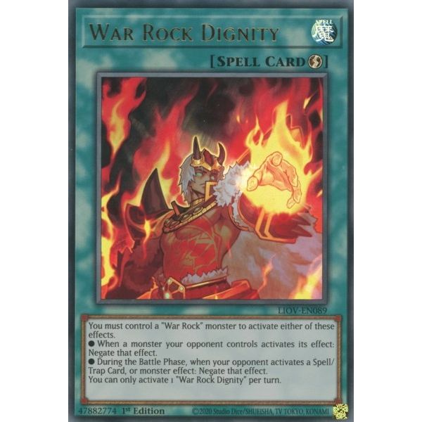 Image for War Rock Dignity (LIOV-EN089) (LIOV) - YuGiOh