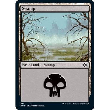 Image for Swamp (486) (Foil Etched) (486) (MH2) - Magic: The Gathering